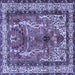 Square Persian Blue Traditional Rug, tr2884blu