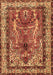 Machine Washable Persian Brown Traditional Rug, wshtr2884brn