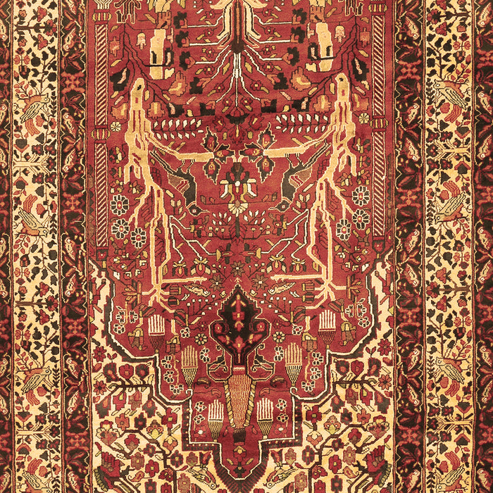 Machine Washable Persian Brown Traditional Rug, wshtr2884brn