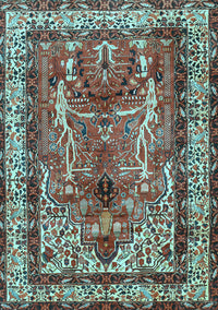 Persian Light Blue Traditional Rug, tr2884lblu