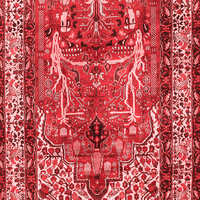 Machine Washable Persian Red Traditional Rug, wshtr2884red