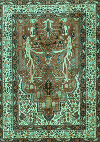 Persian Turquoise Traditional Rug, tr2884turq