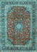 Machine Washable Persian Light Blue Traditional Rug, wshtr2885lblu