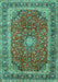 Machine Washable Persian Turquoise Traditional Area Rugs, wshtr2885turq