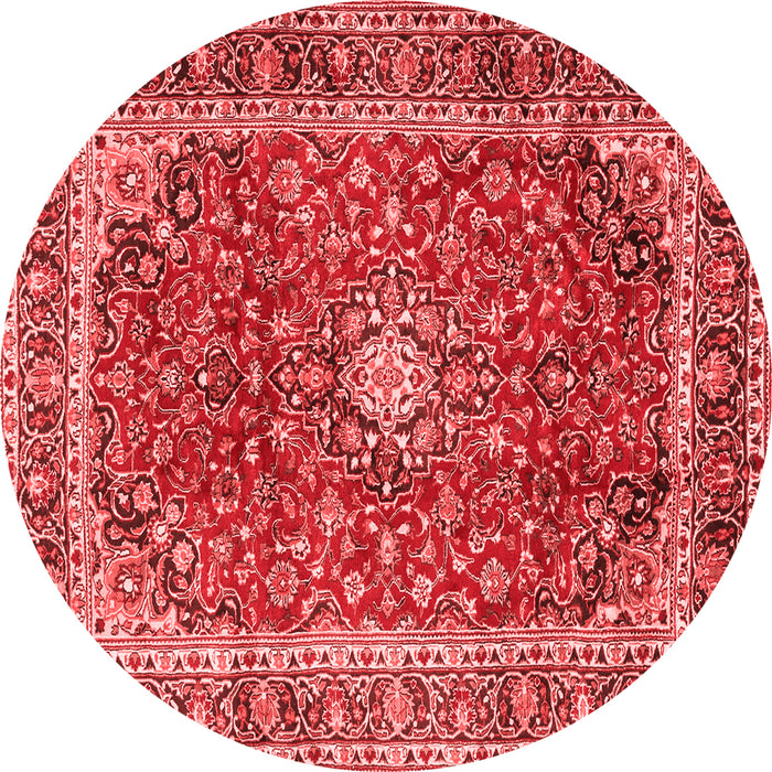 Machine Washable Persian Red Traditional Rug, wshtr2885red