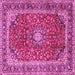 Square Persian Pink Traditional Rug, tr2885pnk