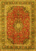 Machine Washable Persian Yellow Traditional Rug, wshtr2885yw