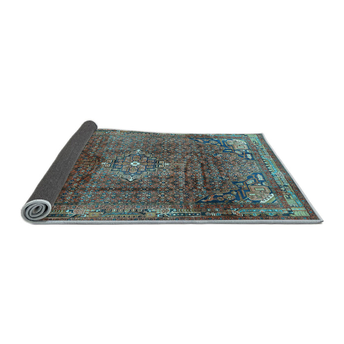 Sideview of Persian Light Blue Traditional Rug, tr2886lblu