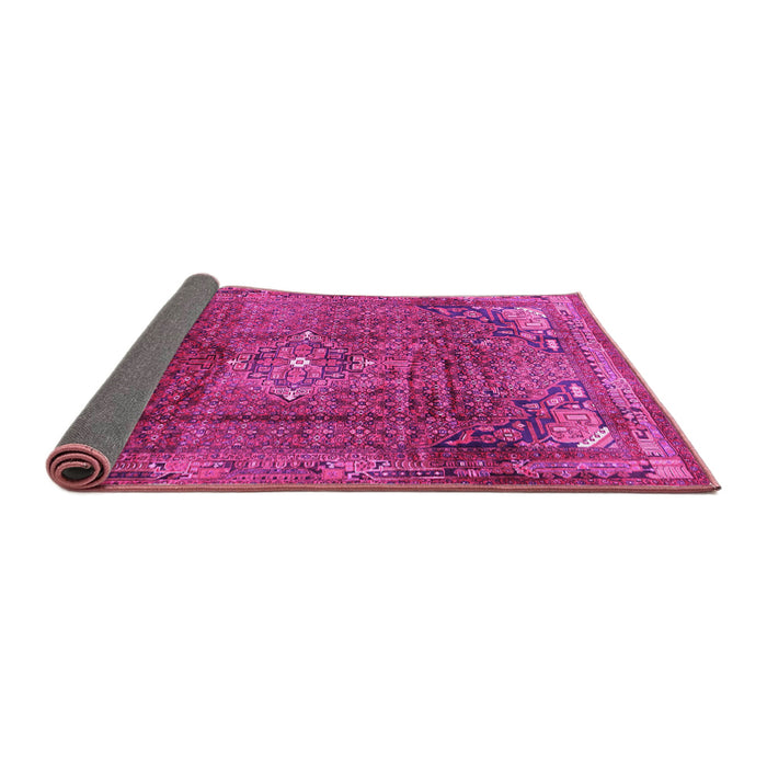 Sideview of Persian Pink Traditional Rug, tr2886pnk