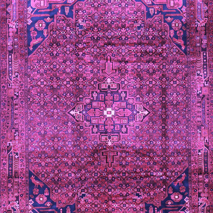 Machine Washable Persian Purple Traditional Area Rugs, wshtr2886pur
