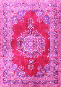 Medallion Pink Traditional Rug, tr2887pnk