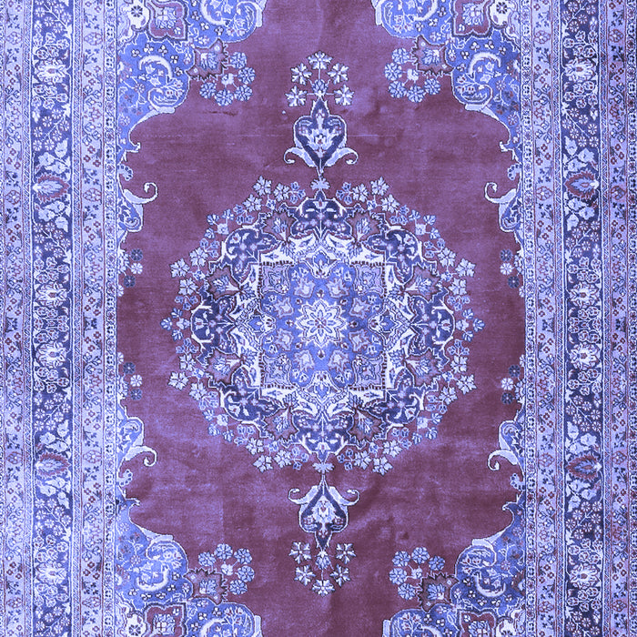 Medallion Blue Traditional Rug, tr2887blu