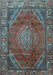 Machine Washable Persian Light Blue Traditional Rug, wshtr2888lblu