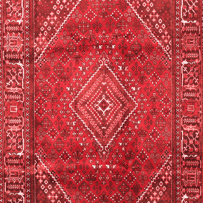 Machine Washable Persian Red Traditional Rug, wshtr2888red