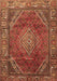 Machine Washable Persian Brown Traditional Rug, wshtr2888brn