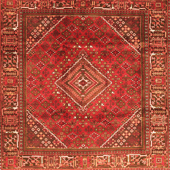 Serging Thickness of Persian Orange Traditional Rug, tr2888org