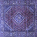 Square Persian Blue Traditional Rug, tr2888blu