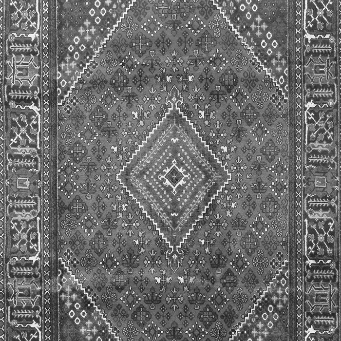 Serging Thickness of Machine Washable Persian Gray Traditional Rug, wshtr2888gry