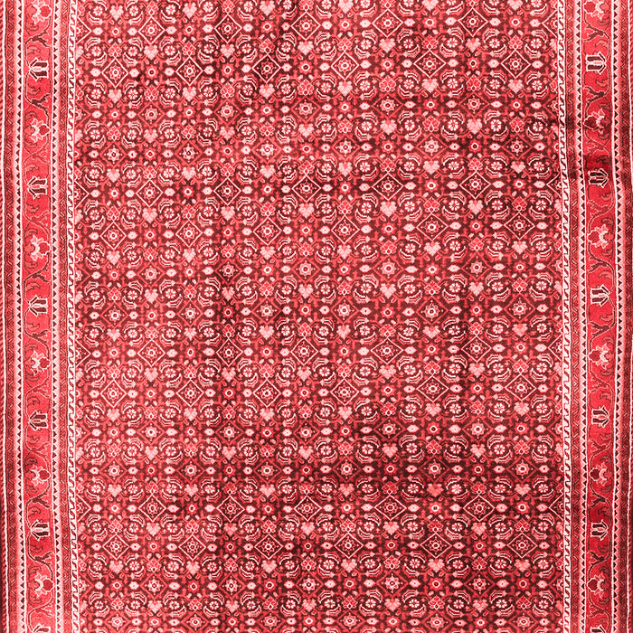 Machine Washable Persian Red Traditional Rug, wshtr2889red