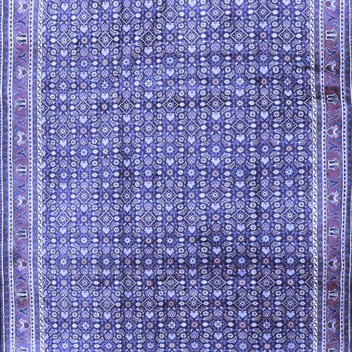 Machine Washable Persian Blue Traditional Rug, wshtr2889blu