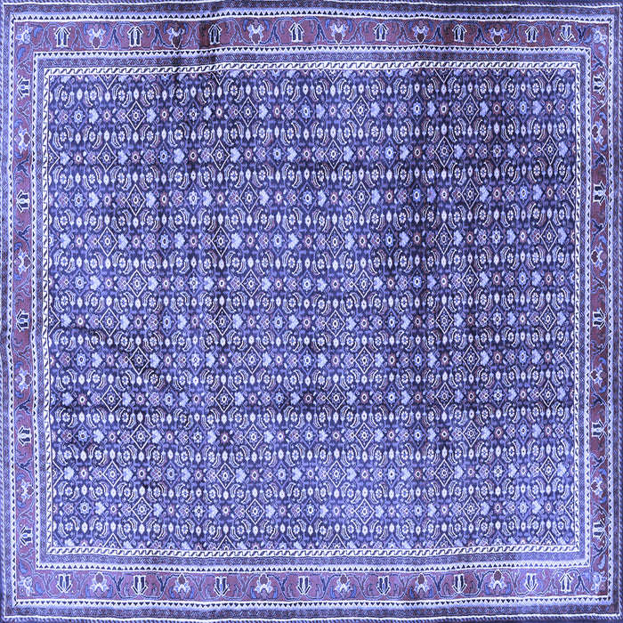 Square Persian Blue Traditional Rug, tr2889blu