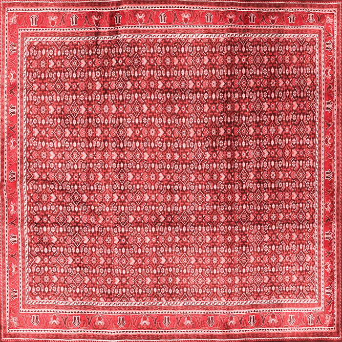 Machine Washable Persian Red Traditional Rug, wshtr2889red