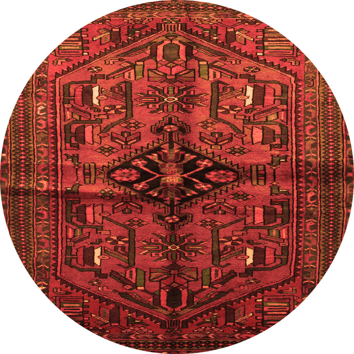 Machine Washable Persian Orange Traditional Area Rugs, wshtr288org