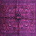 Square Persian Purple Traditional Rug, tr288pur