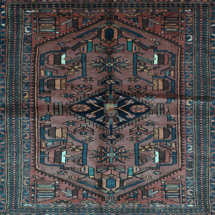 Square Persian Light Blue Traditional Rug, tr288lblu