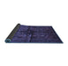 Sideview of Persian Blue Traditional Rug, tr288blu