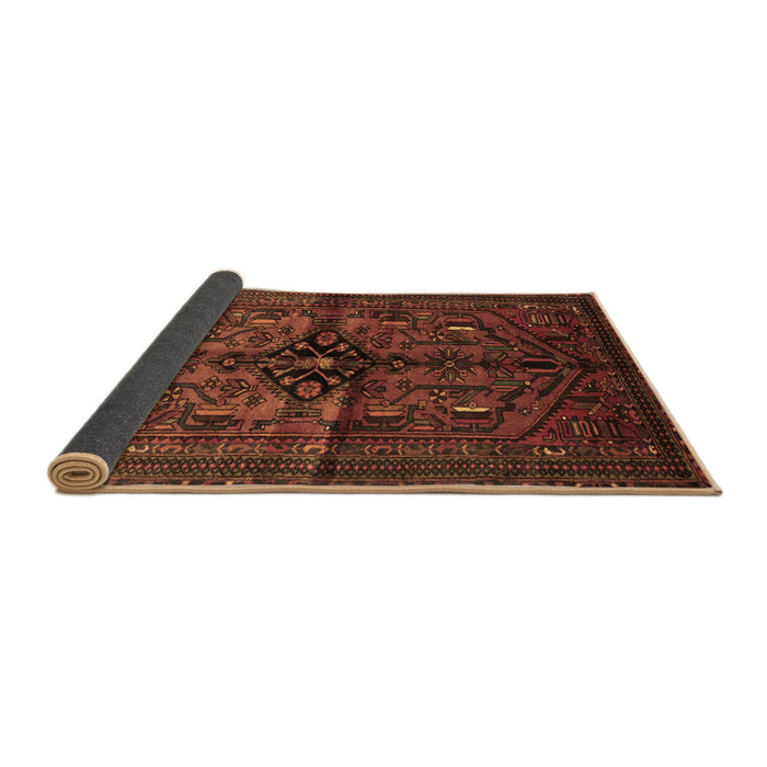 Sideview of Persian Brown Traditional Rug, tr288brn