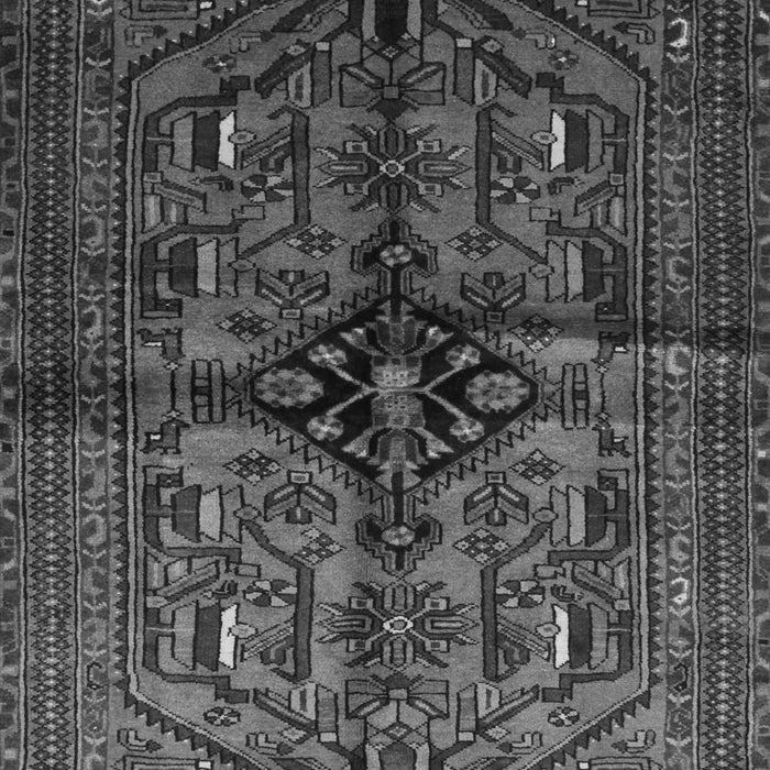 Serging Thickness of Machine Washable Persian Gray Traditional Rug, wshtr288gry