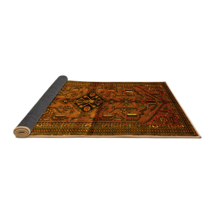 Sideview of Persian Yellow Traditional Rug, tr288yw