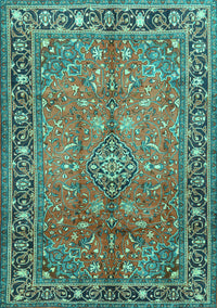 Persian Turquoise Traditional Rug, tr2890turq