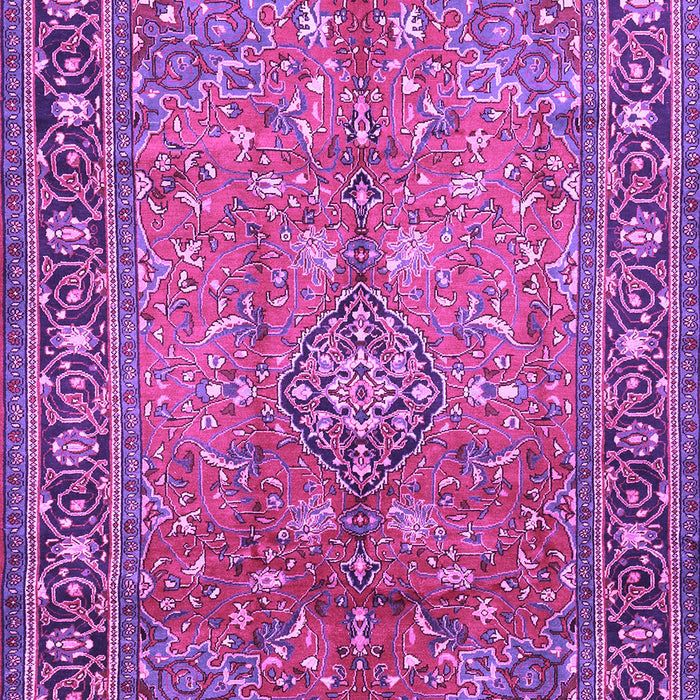 Machine Washable Persian Purple Traditional Area Rugs, wshtr2890pur