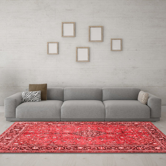 Traditional Red Washable Rugs