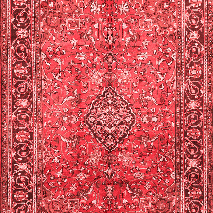 Machine Washable Persian Red Traditional Rug, wshtr2890red