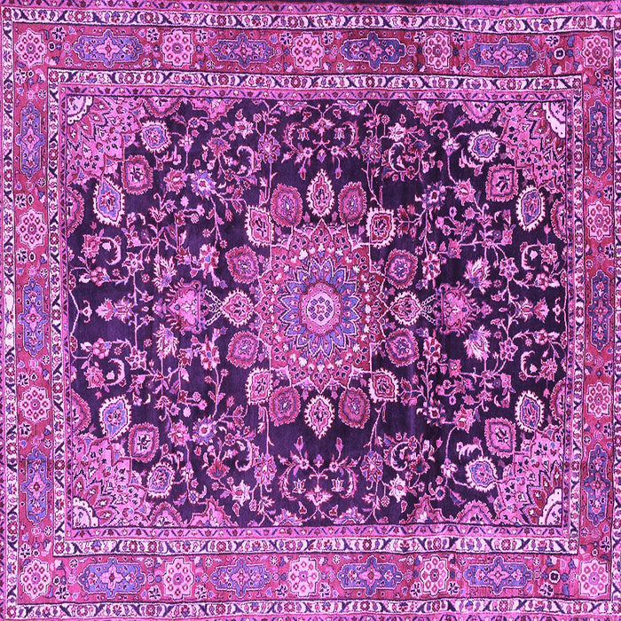 Square Persian Purple Traditional Rug, tr2891pur
