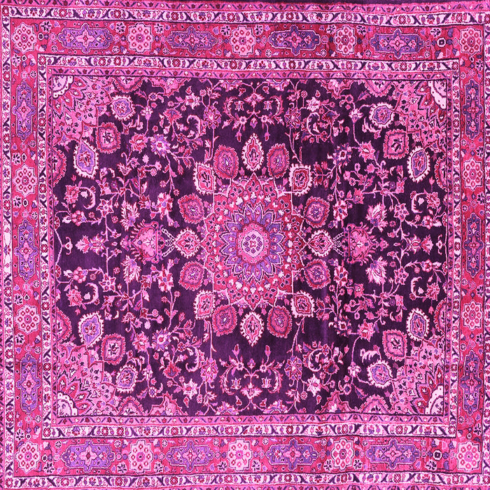 Square Persian Pink Traditional Rug, tr2891pnk