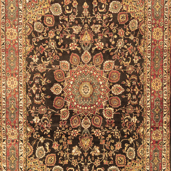 Machine Washable Persian Brown Traditional Rug, wshtr2891brn