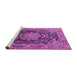 Sideview of Machine Washable Persian Purple Traditional Area Rugs, wshtr2891pur