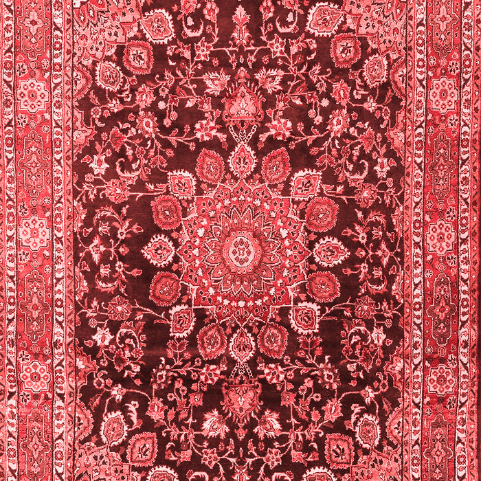 Machine Washable Persian Red Traditional Rug, wshtr2891red
