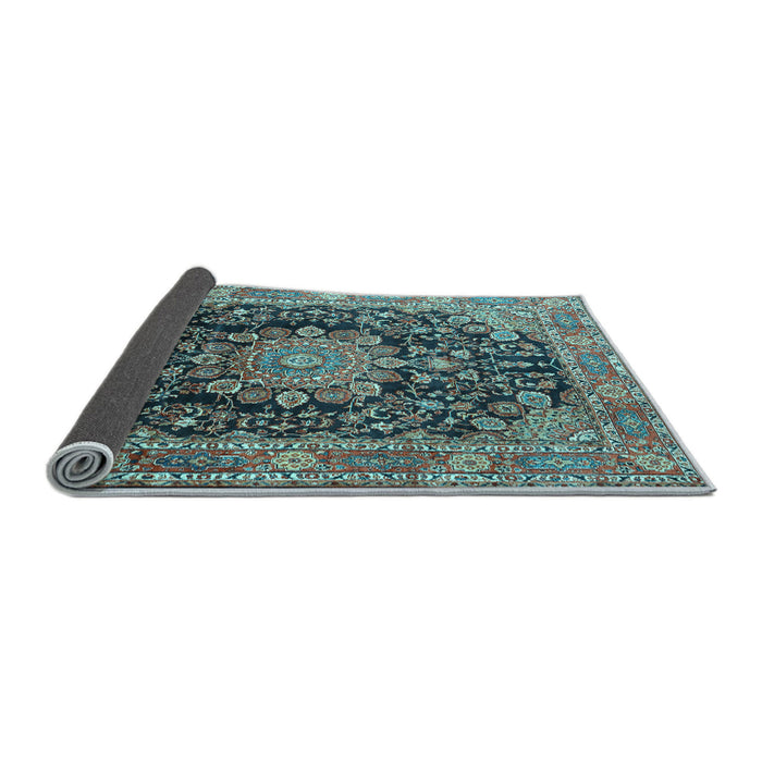 Sideview of Persian Light Blue Traditional Rug, tr2891lblu