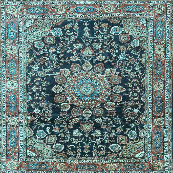 Square Persian Light Blue Traditional Rug, tr2891lblu