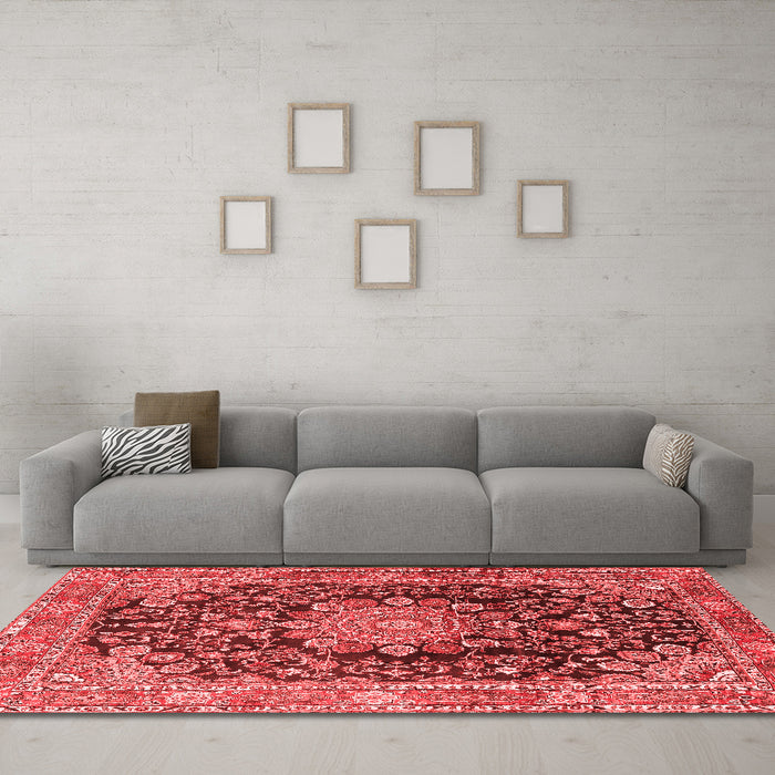 Traditional Red Washable Rugs