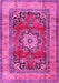 Medallion Pink Traditional Rug, tr2892pnk