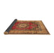 Sideview of Medallion Brown Traditional Rug, tr2892brn