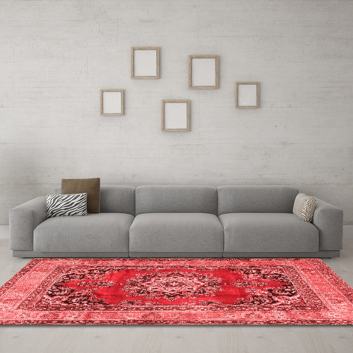 Traditional Red Washable Rugs
