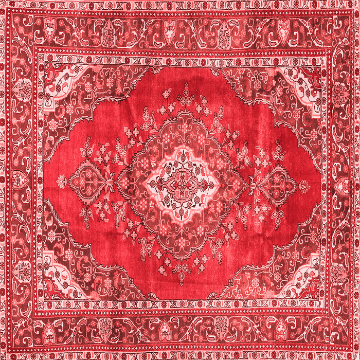 Medallion Red Traditional Rug, tr2893red