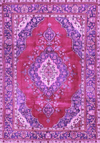 Medallion Purple Traditional Rug, tr2893pur